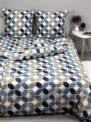 КПБ 2,0 сп бязь 120гр/м2 Текстильная коллекция сшивной Майолика 1